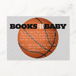 Basketbalboeken voor Baby Invite Enclosure Kaart