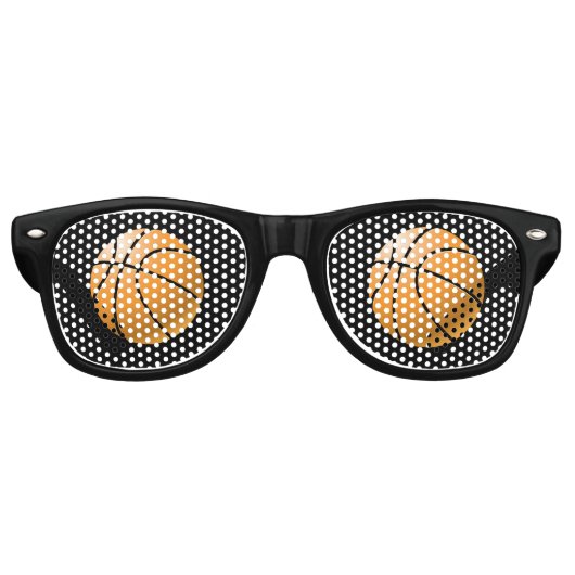 Basketbalbril Retro Zonnebril (Voorkant)