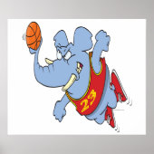 basketbalcartoon poster (Voorkant)
