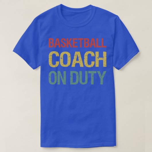 Basketbalcoach aan het werk II T-shirt (Design voorkant)