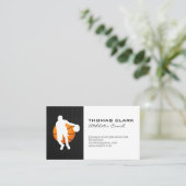 basketbalcoach | atletiektrainer visitekaartje (Staand voorkant)