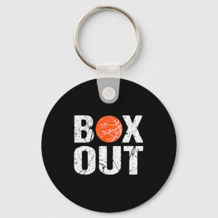 Basketbalcoach Box Out Zeggen Nieuwigheidscadeau T Sleutelhanger