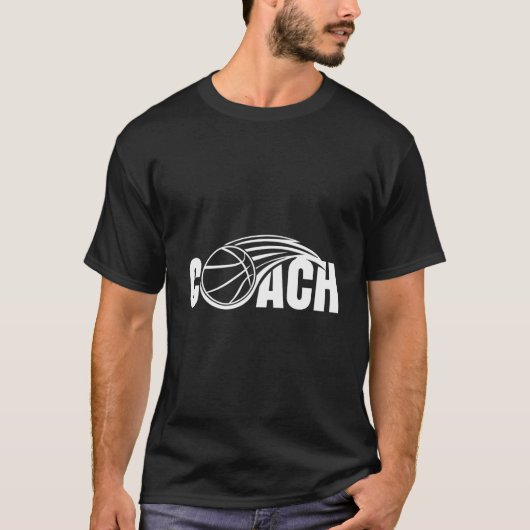 Basketbalcoach Coachen van Basketballer Trainer T-shirt (Voorkant)