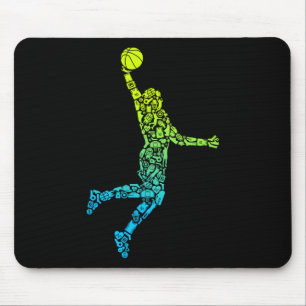 Basketbalcoach Dunking Kinder Mannen Boys Basketba Muismat