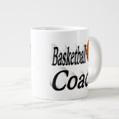 Basketbalcoach half tekst grote koffiekop (Voorkant rechts)