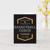 Basketbalcoach  kaart (Gele Bloem)