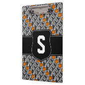 Basketbalcoach klembord | Gepersonaliseerd monogra (Links)