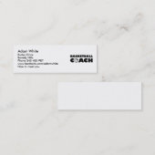 Basketbalcoach Mini Visitekaartje (Voorkant / Achterkant)