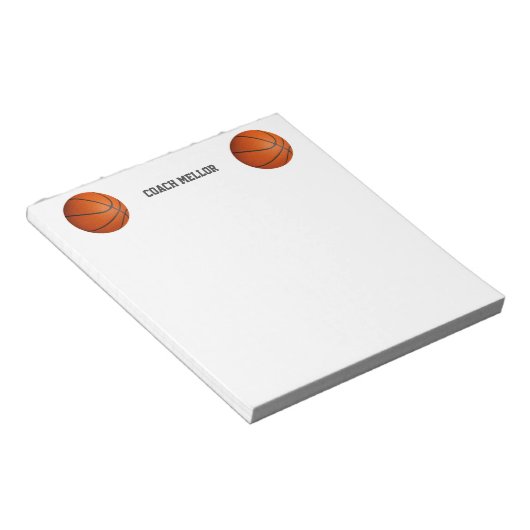 basketbalcoach notitieblok (Schuin)