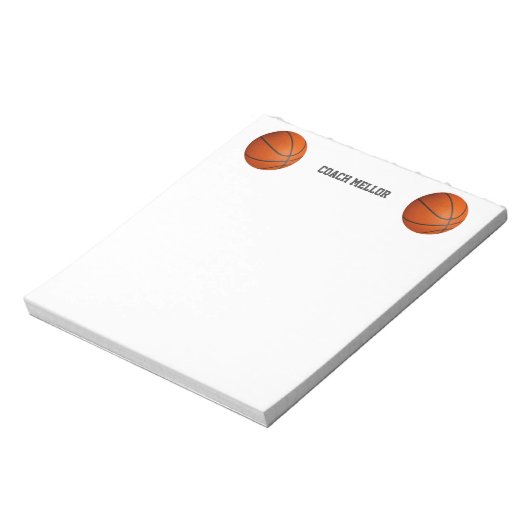 basketbalcoach notitieblok (Linkerzijde)