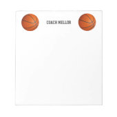 basketbalcoach notitieblok (Voorkant)