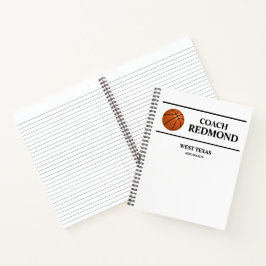 Basketbalcoach (of elke andere sport) Spiraal Note Notitieboek