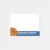 Basketbalcoach of leraar lichamelijke opvoeding post-it® notes (Voorkant)