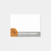 Basketbalcoach of leraar lichamelijke opvoeding post-it® notes (Voorkant)