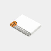 Basketbalcoach of leraar lichamelijke opvoeding post-it® notes (Schuin)