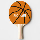 Basketbalcoach of leraar lichamelijke opvoeding tafeltennisbatje (Voorkant)