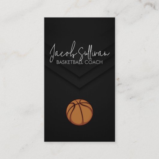Basketbalcoach Sportsscout Visitekaartje (Voorkant)