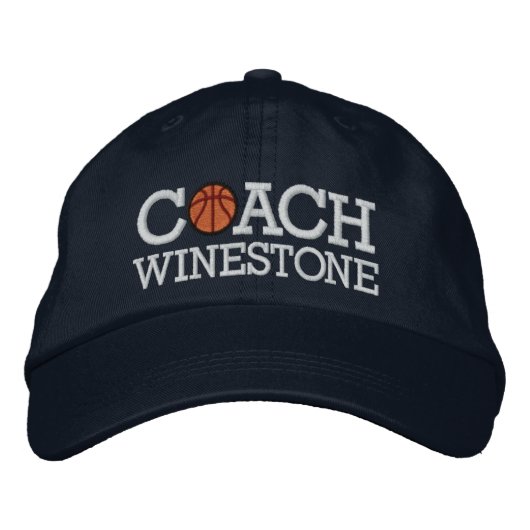 Basketbalcoach - SRF Geborduurde Pet (Voorkant)