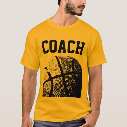 Basketbalcoach t shirt | (Voorkant)