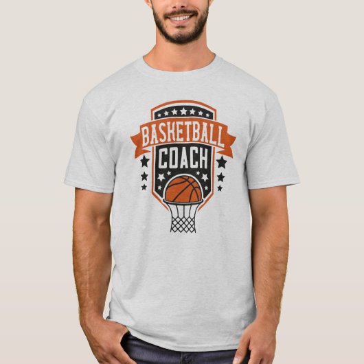basketbalcoach t-shirt (Voorkant)