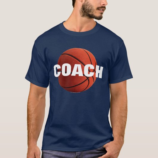 Basketbalcoach T-shirt - Navy Blue T - shirts (Voorkant)