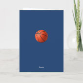 Basketbalcoach Teamnaam Foto Bedankkaart (Achterkant)