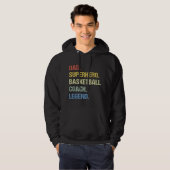 Basketbalcoach vader hoodie (Voorkant volledig)
