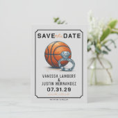 basketbaldiamant save the date (Staand voorkant)