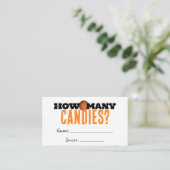 Basketbaldouche Hoeveel Snoepjes raden Kaarten (Staand voorkant)