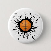 Basketbalexplosie Ronde Button 5,7 Cm (Voorkant)