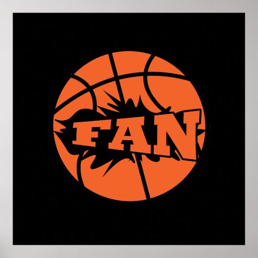 basketbalfan poster (Voorkant)
