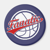 basketbalfanaat magneet (Voorkant)