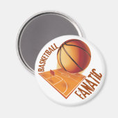 BASKETBALFANATISCH MAGNEET (Voorkant / Achterkant)
