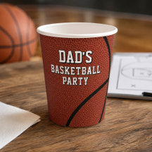 Basketbalfeest papieren bekers