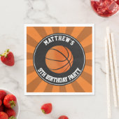 Basketbalfeest papieren servetten (Insitu)