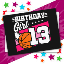 Basketbalfeestje voor een meisje van 13 jaar
