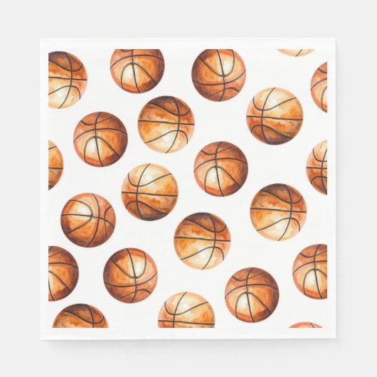 Basketbalfeestservetten Servet (Voorkant)