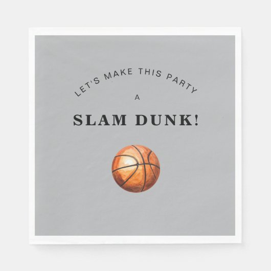 Basketbalfeestservetten Servet (Voorkant)
