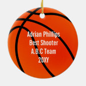 basketbalfoto ornament (Achterkant)