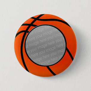 basketbalfotoknop ronde button 5,7 cm