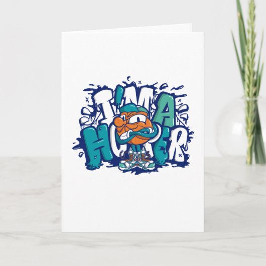 BASKETBALGRAFFITI KAART (Voorkant)