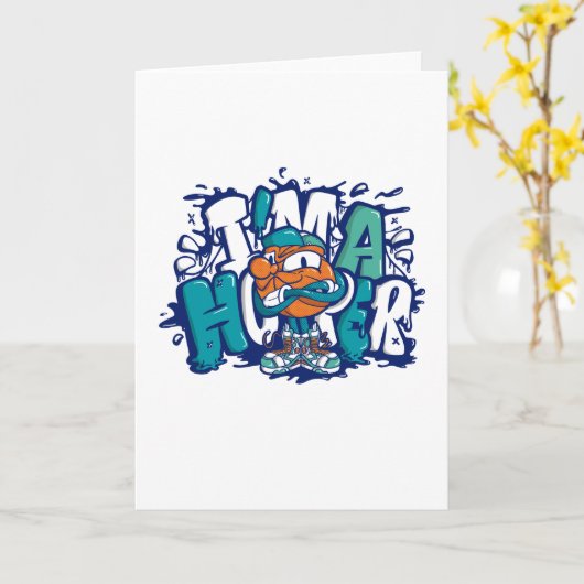 BASKETBALGRAFFITI KAART (Gele Bloem)