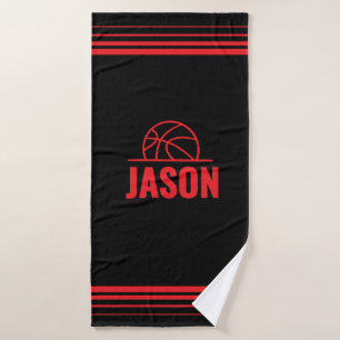 Basketbalhanddoek – Schiet. Scoor. Herhaal. Spor Badhanddoek