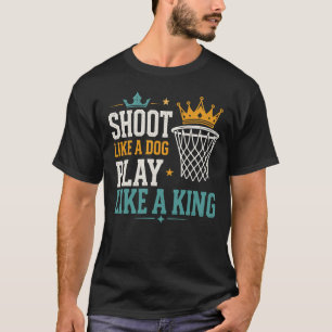 Basketbalhond Typografie Ontwerp T-shirt