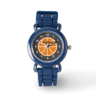 basketbalhorloge van kind met eigen naam horloge