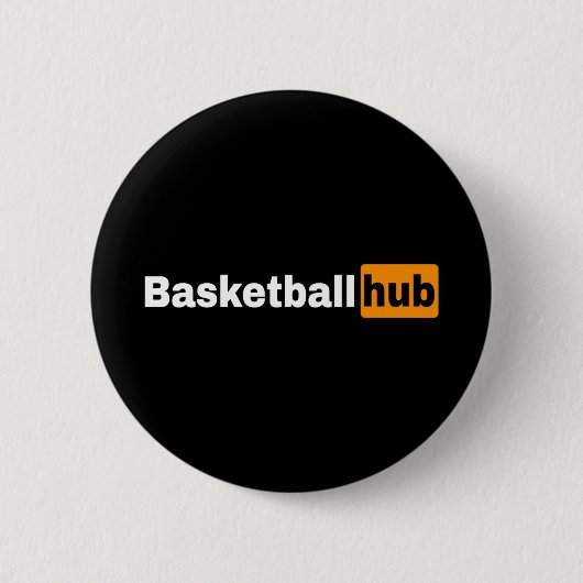 basketbalhub ronde button 5,7 cm (Voorkant)