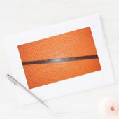 basketbalhuid rechthoekige sticker (Envelop)