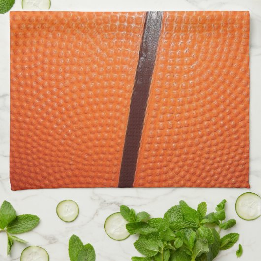 basketbalhuid theedoek (Gevouwen)