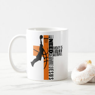 Basketbaljongen krijgt Kinder Mannen Alles wat ik Koffiemok