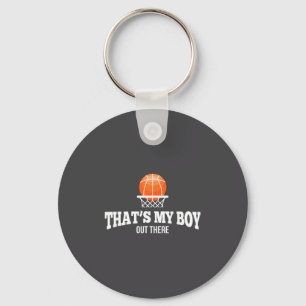 Basketbaljongen voor mama papa oma opa sleutelhanger